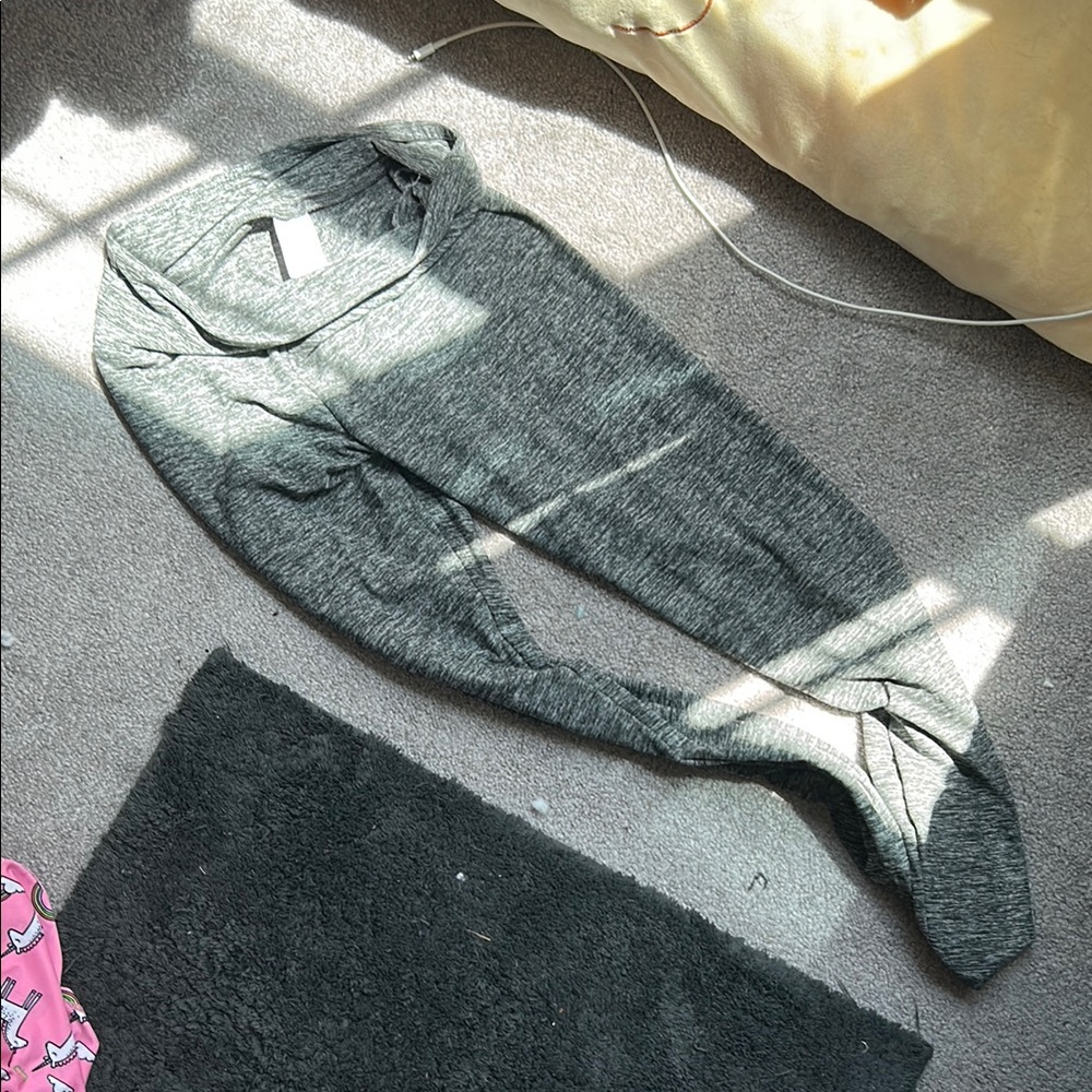 Gray Long Sleeve Top